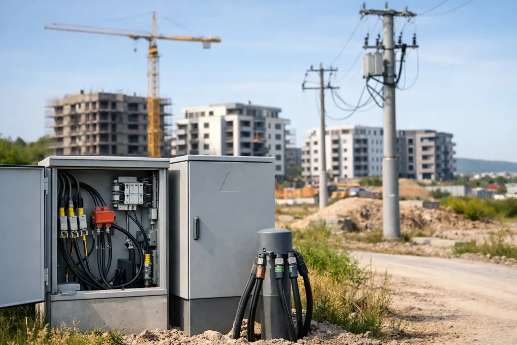 Elektrická prípojka pre developerský projekt