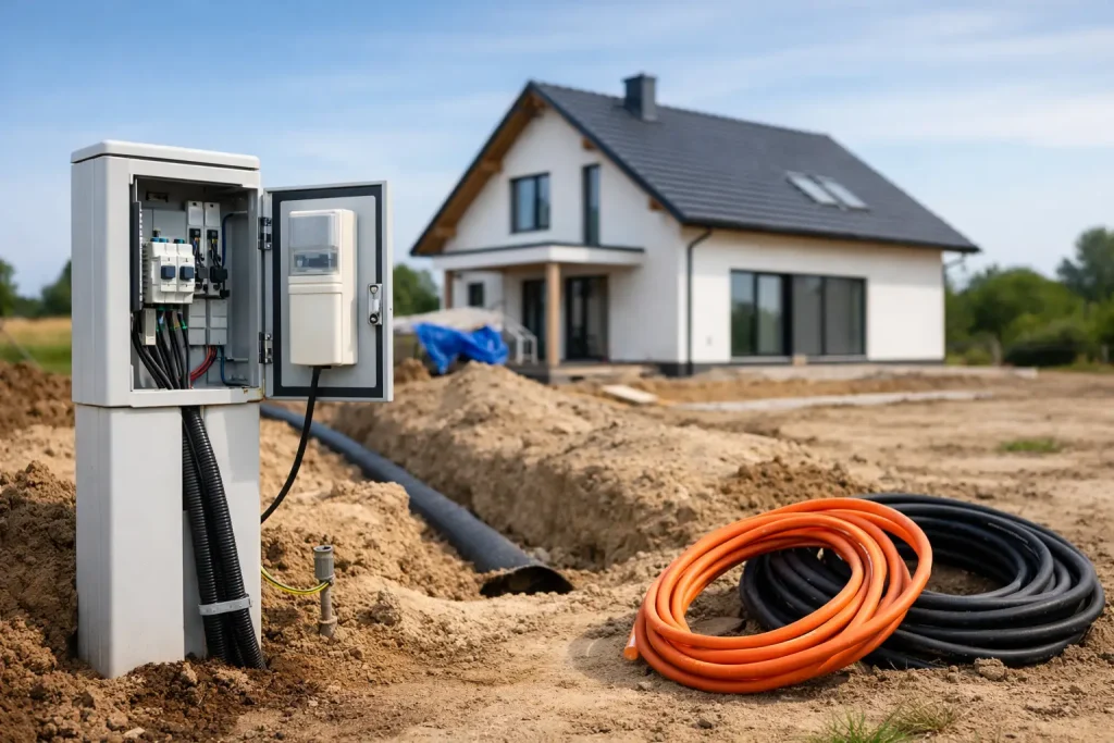 Elektrická prípojka pre novostavbu bez chýb