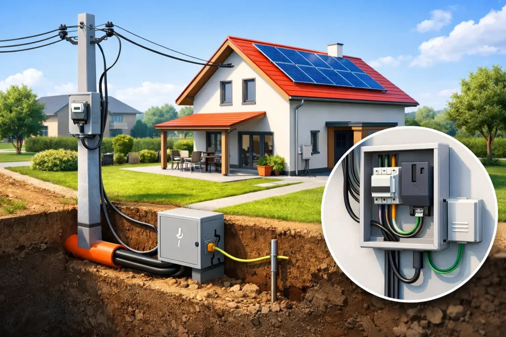 Elektrická prípojka rodinný dom bez chýb