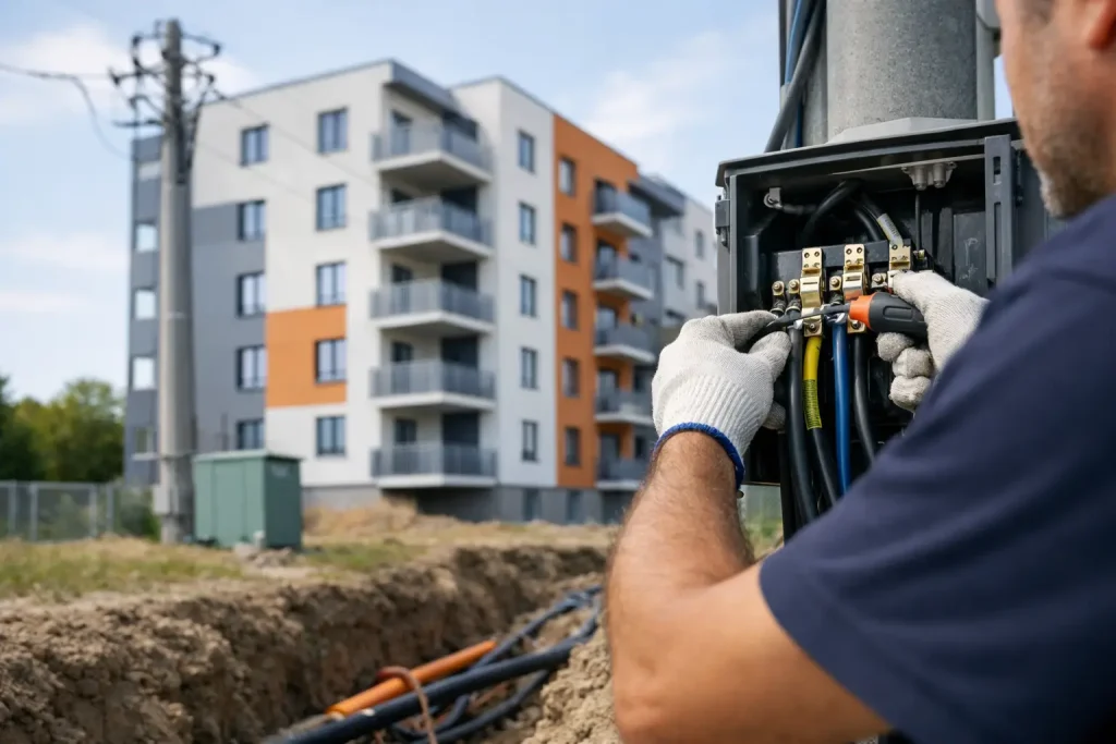 Pripojenie bytového domu na elektrinu krok za krokom