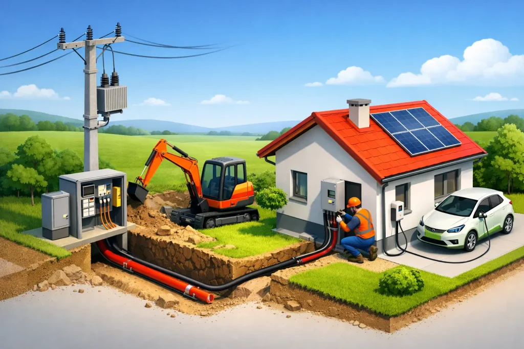 Realizácia elektrickej prípojky ZSE krok za krokom