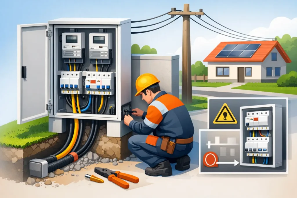 Elektromerový rozvádzač - osadenie a pravidlá