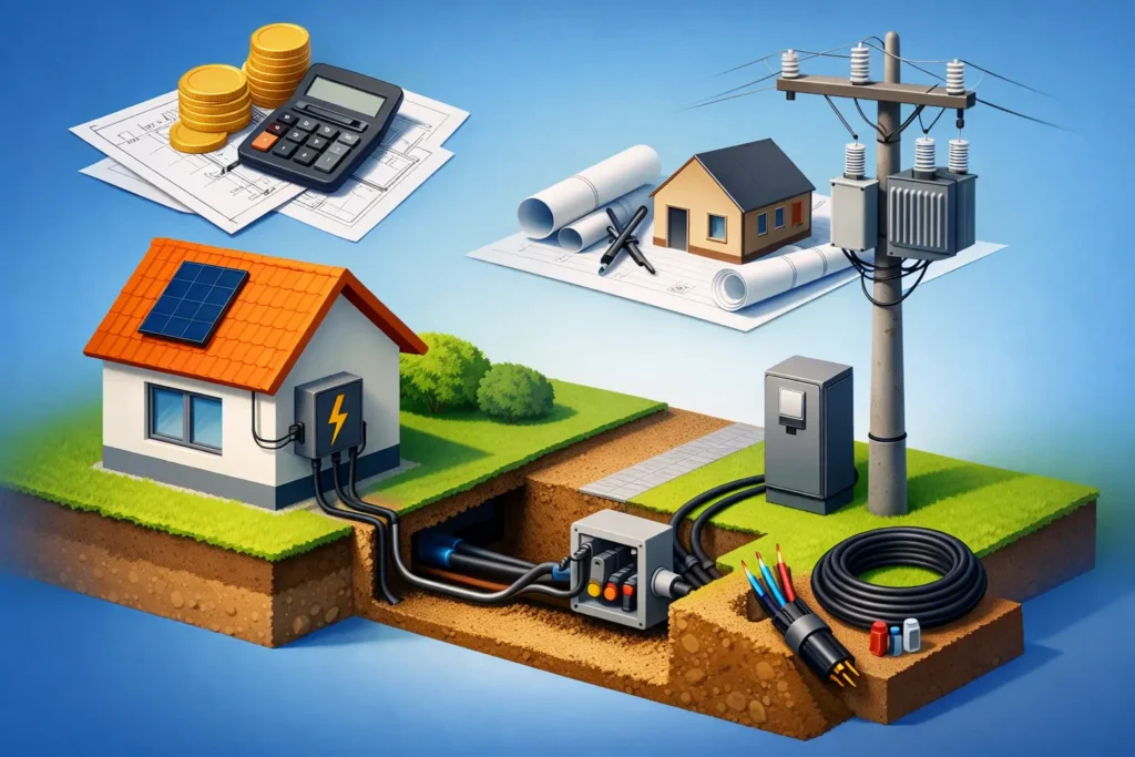 Projekt elektrickej prípojky - cena a čo ju tvorí